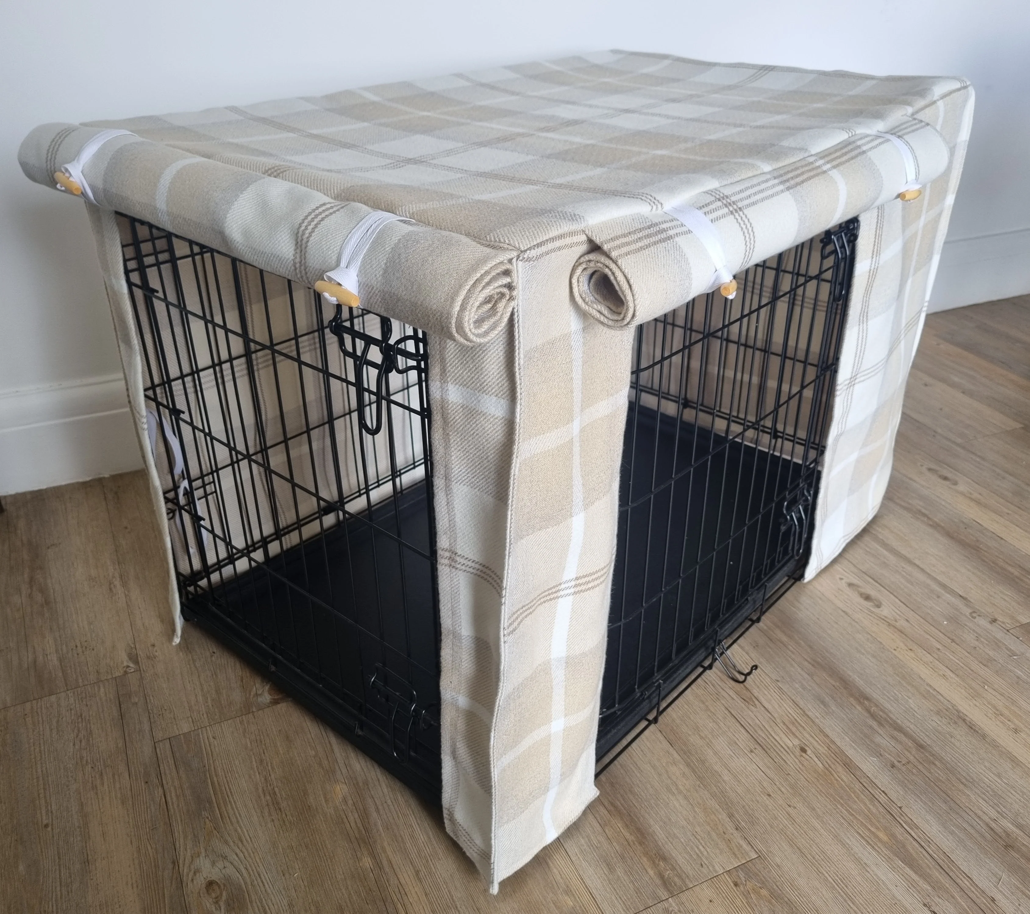 Dog crate cover - Balmoral chequered design - Image 3